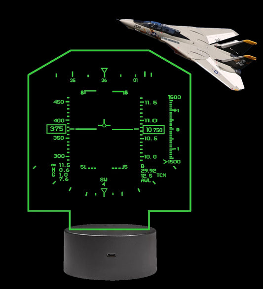 F-14 Tomcat HUD Heads Up Display LED LIght Lamp