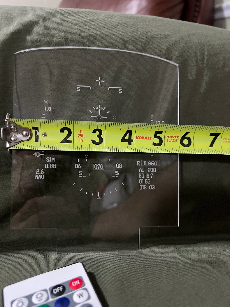 F16 HUD Heads Up Display LED light Sign