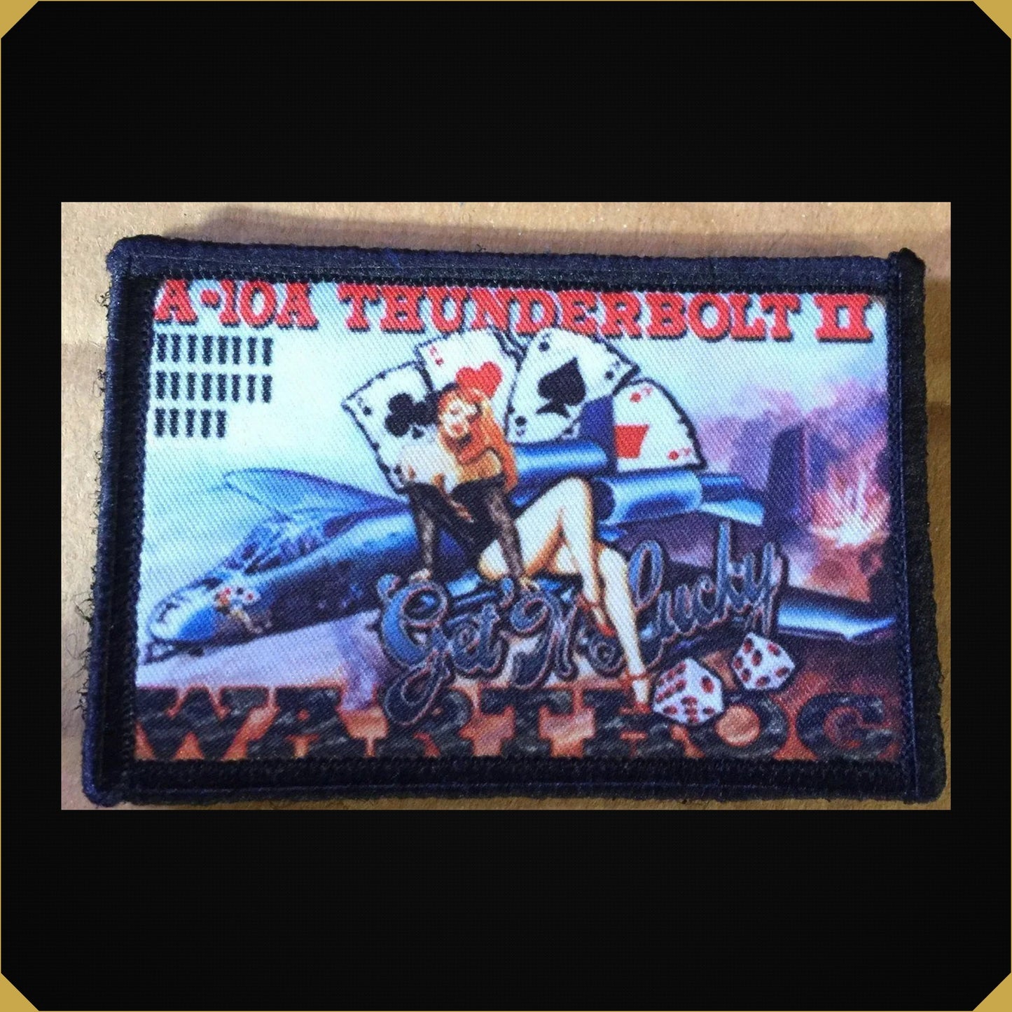 Gettin' Lucky' A10 Warthog Nose Art Morale Patch