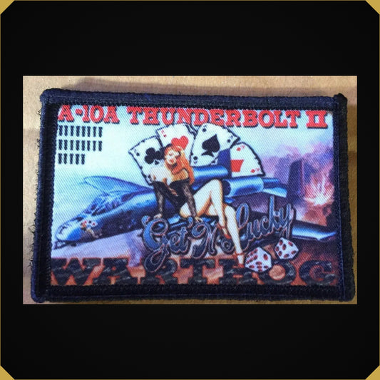 Gettin' Lucky' A10 Warthog Nose Art Morale Patch