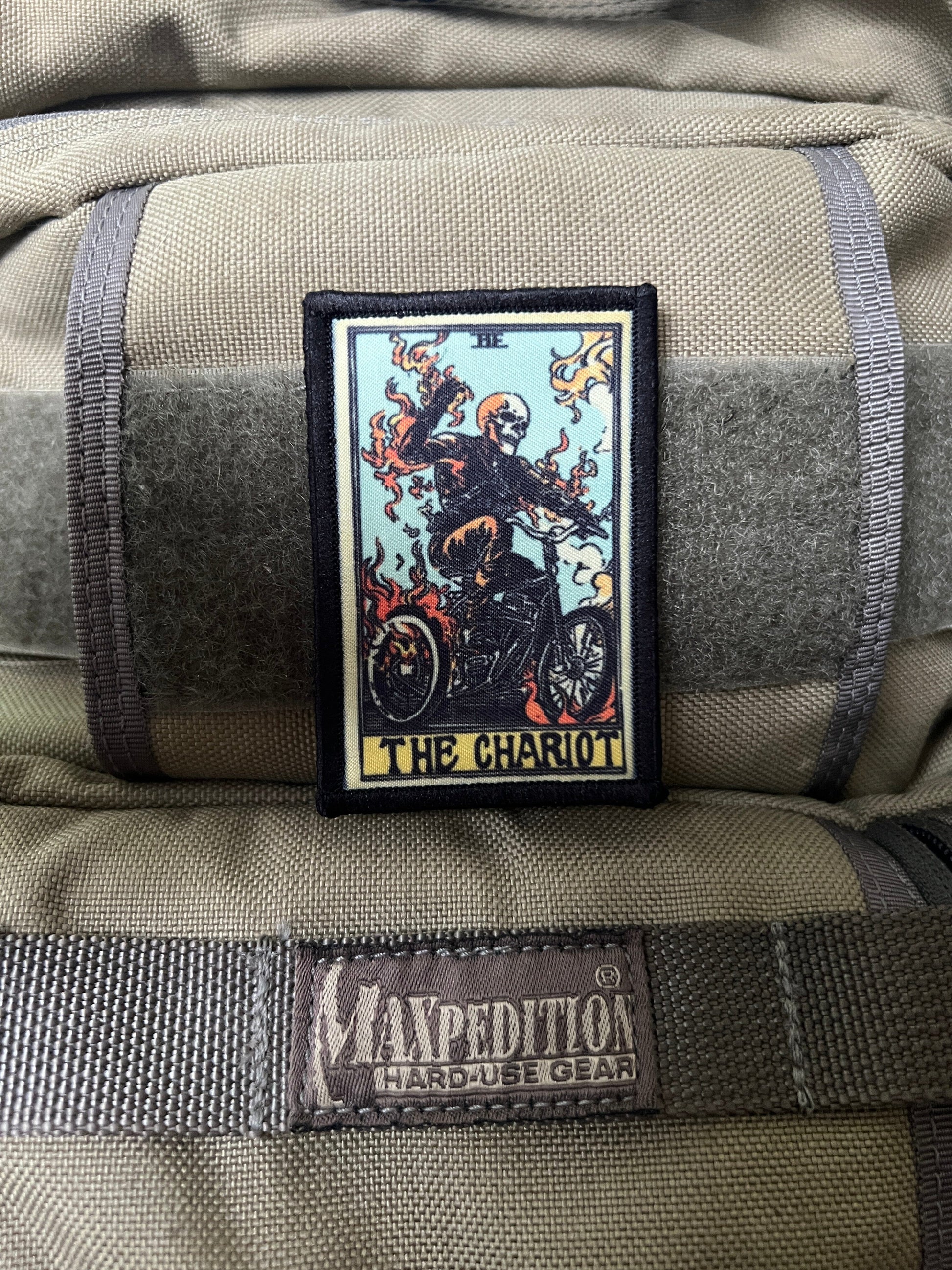 Ghost Rider The Chariot Tarot Card Morale Patch