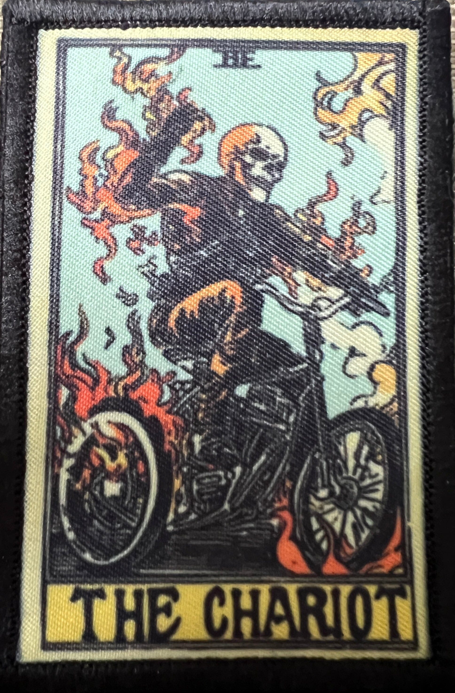 Ghost Rider The Chariot Tarot Card Morale Patch