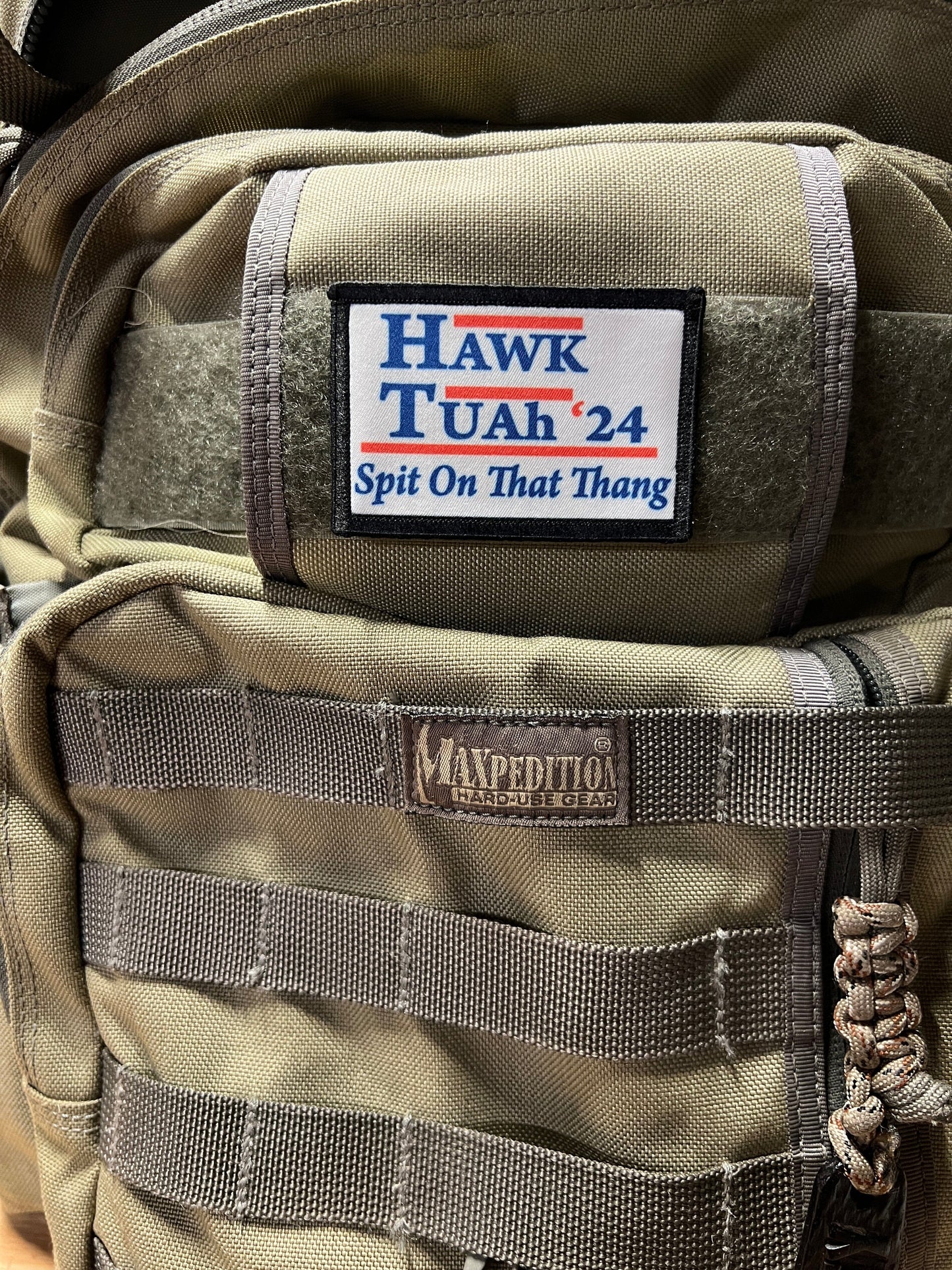 Hawk Tuah ‘24 Morale Patch Morale Patches Redheaded T Shirts 