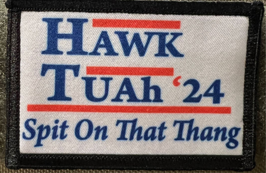 Hawk Tuah ‘24 Morale Patch Morale Patches Redheaded T Shirts 