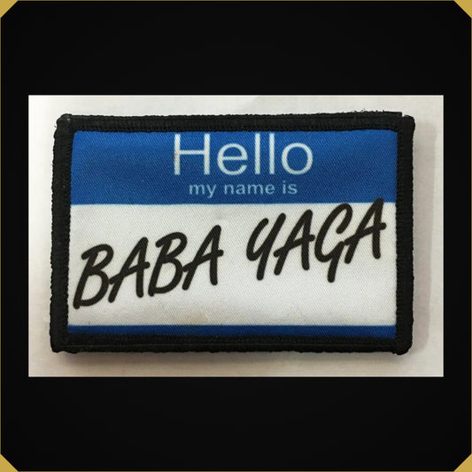 Hello My Name is 'Baba Yaga' Name Tag John Wick Morale Patch