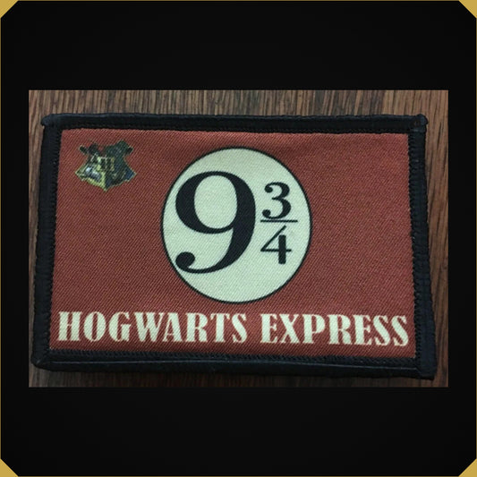 '9 3/4 Hogwarts Express' 2x3 Harry Potter themed Morale Patch