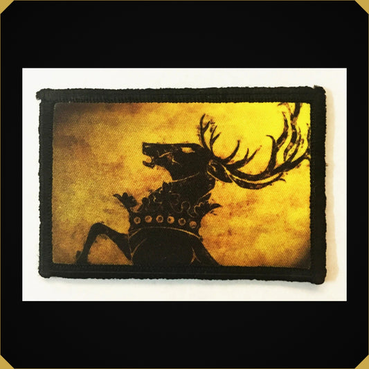 House Baratheon Sigil Game of Thrones Morale Patch