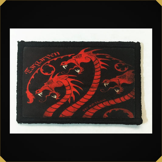 House Targaryen Sigil Game of Thrones Morale Patch