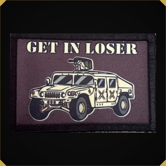 Humvee Get In Loser Morale Patch