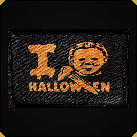 I Love Halloween Michael Myers Morale Patch