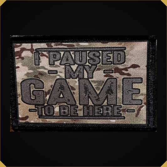 I Paused My Game to Be Here Morale Patch