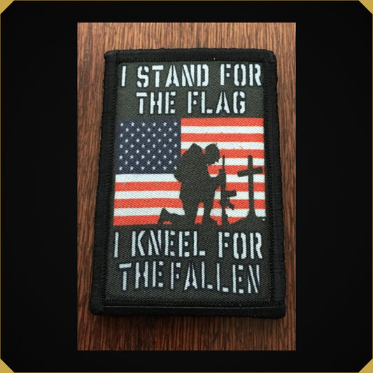 I Stand for the Flag I Kneel for the Fallen Morale Patch