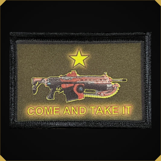 Gears of War Lancer Assault Rifle Come and Take It Morale Patch