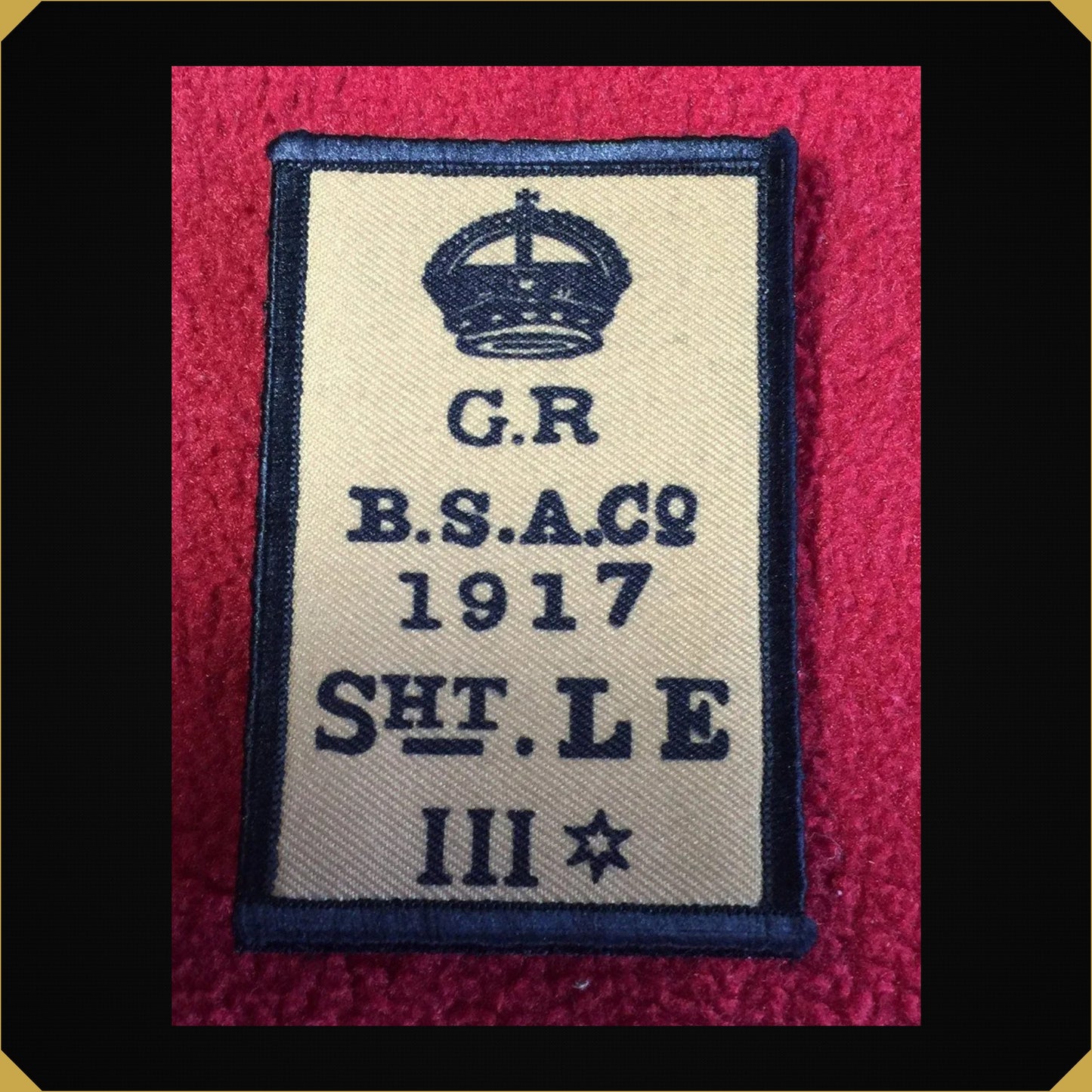 Lee Enfield No1 MkIII Receiver Stamp Moral Patch