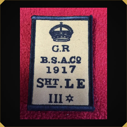 Lee Enfield No1 MkIII Receiver Stamp Moral Patch