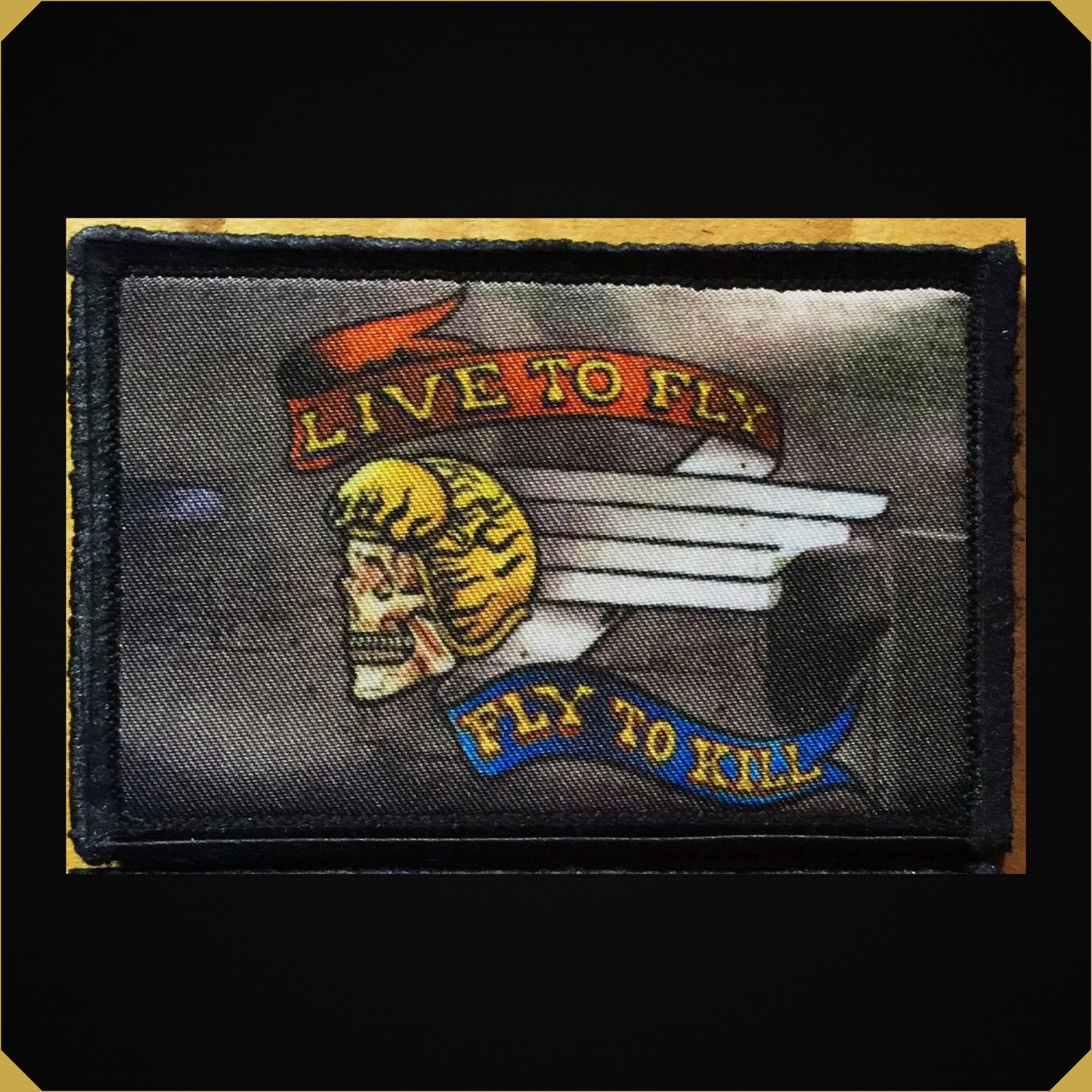 Live to Fly' A10 Warthog Nose Art Morale Patch