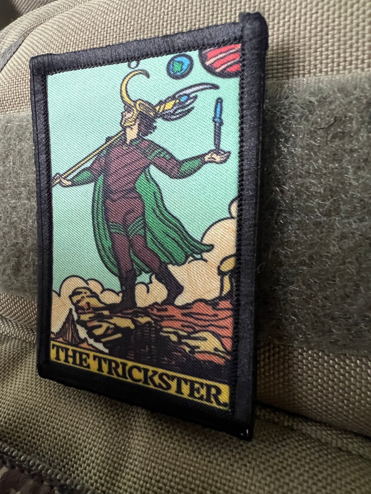 Loki The Trickster Tarot Card Morale Patch