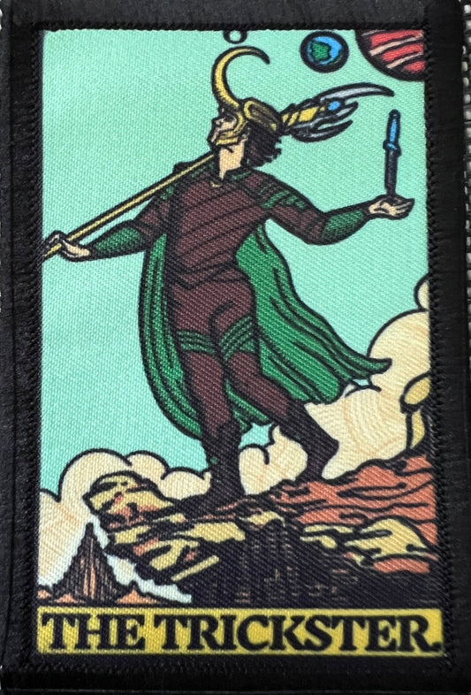 Loki The Trickster Tarot Card Morale Patch