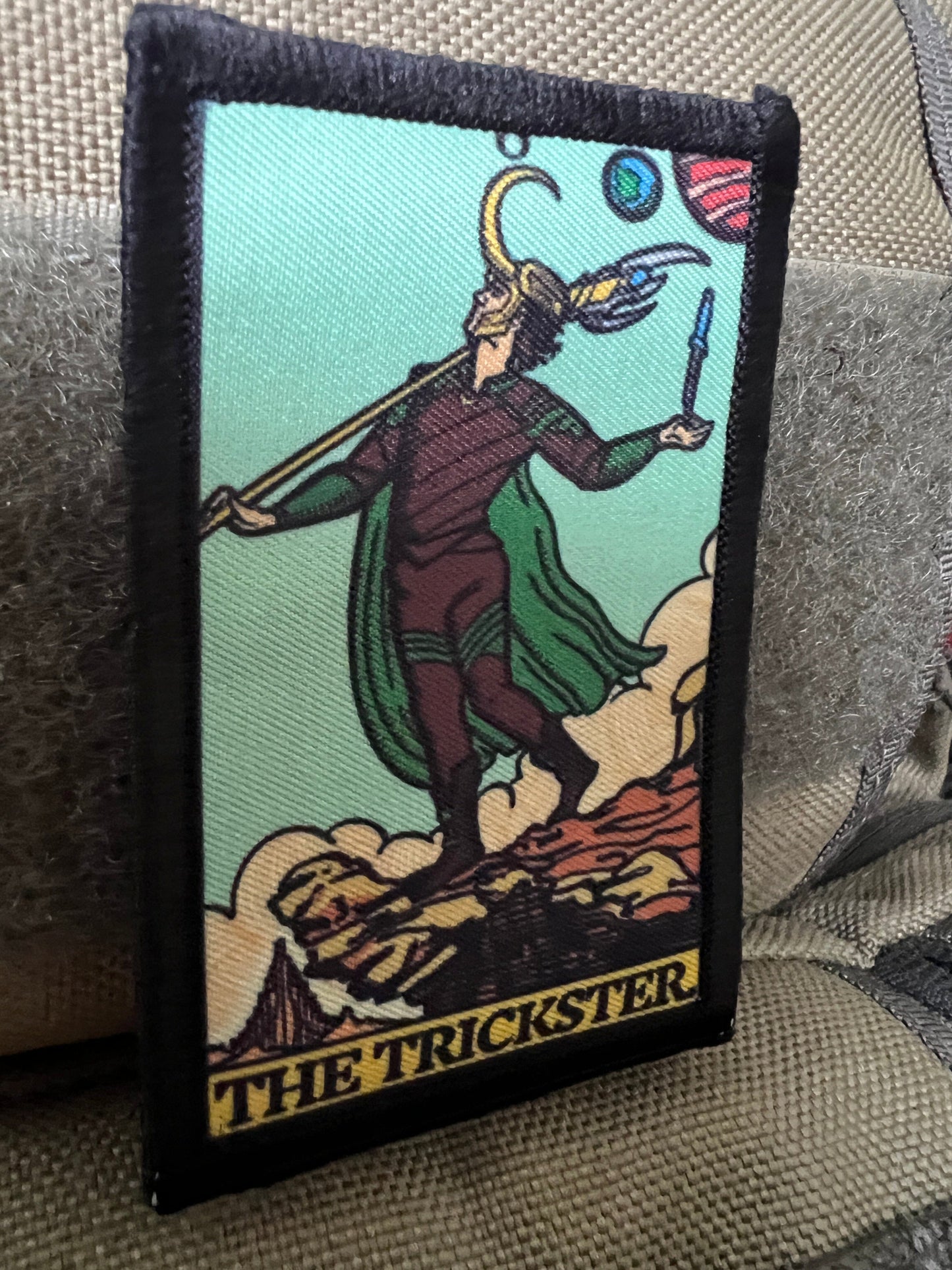 Loki The Trickster Tarot Card Morale Patch