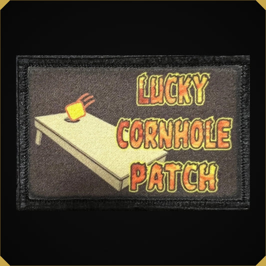 Lucky Cornhole Patch Morale Patch
