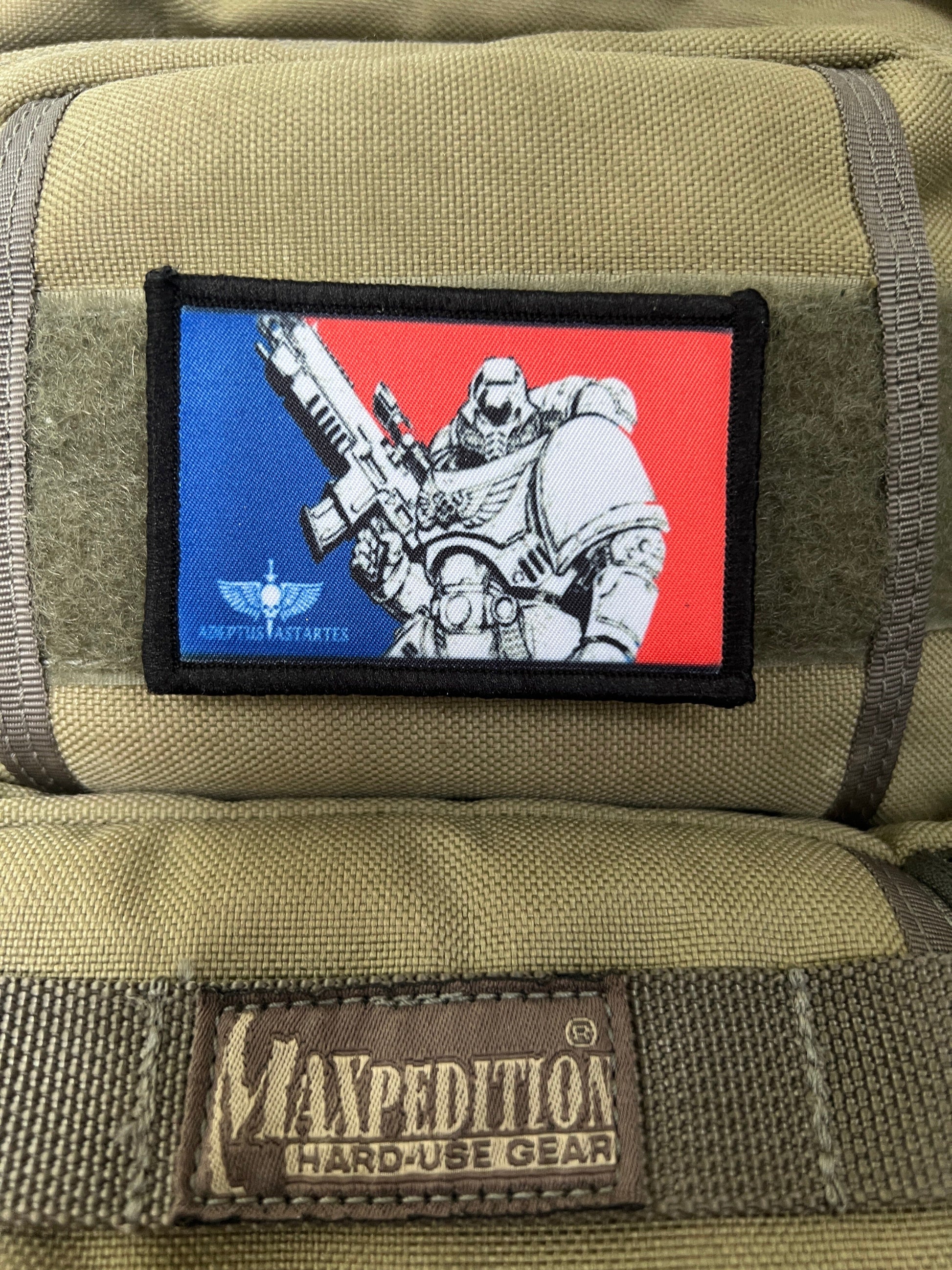 Major League Space Marine Warhammer 40k Velcro morale Patch