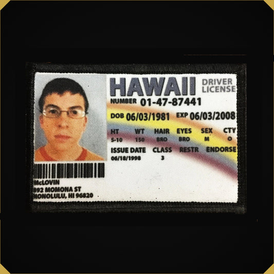 McLovin ID Badge Superbad Morale Patch