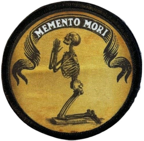 Memento Mori Praying Skeleton Custom Morale Patch | Redheaded Productions