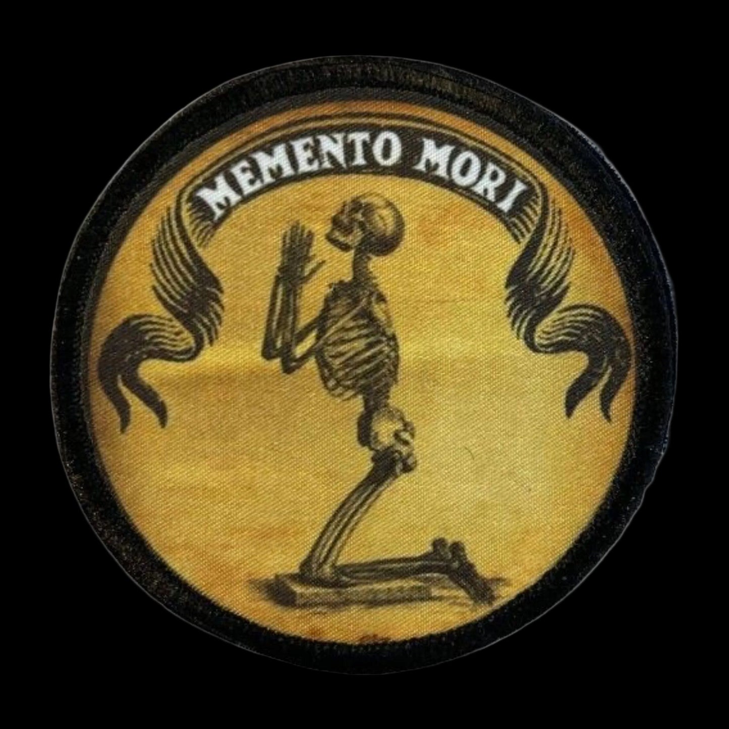 Memento Mori Praying Skeleton Morale Patch