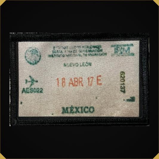 Mexico Passport Stamp Morale Patch 2x3"