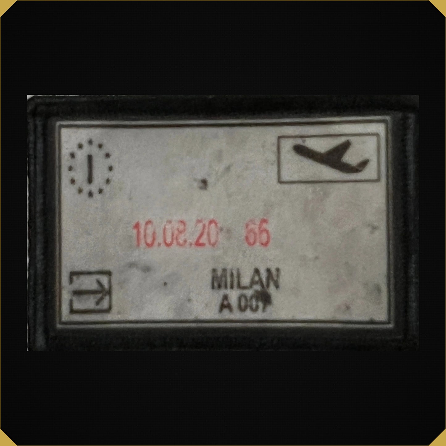 Milan, Italy Passport Stamp Morale Patch 2x3"