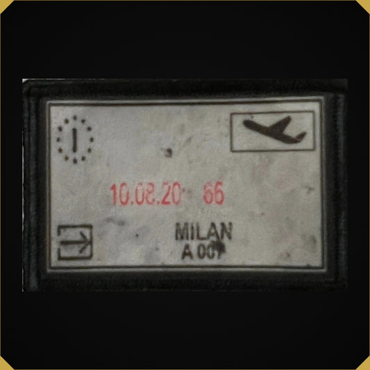 Milan, Italy Passport Stamp Morale Patch 2x3"