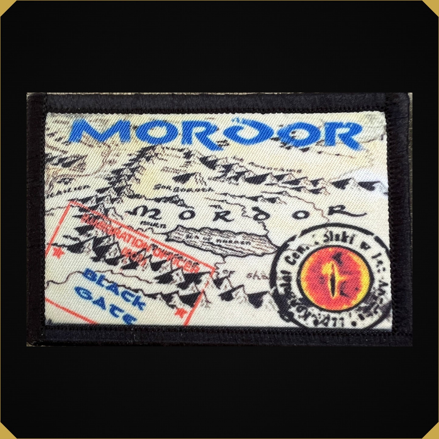 Mordor Passport Stamp Morale Patch