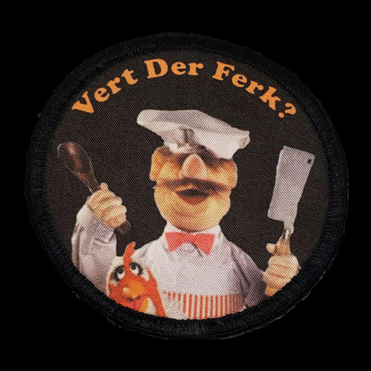 Muppets Swedish Chef Vert Der Frek 3" Morale Patch