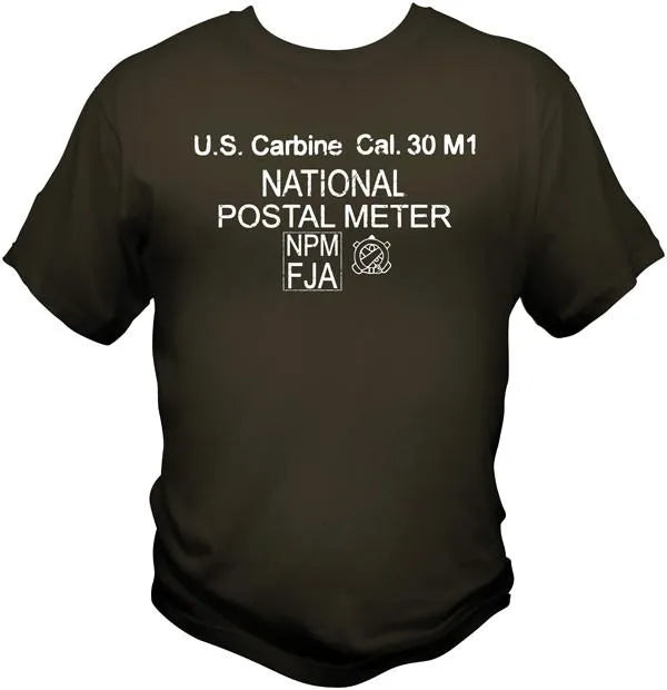 National Postal Meter M1 Carbine T Shirt T Shirts Redheaded T Shirts Small Olive Drab 