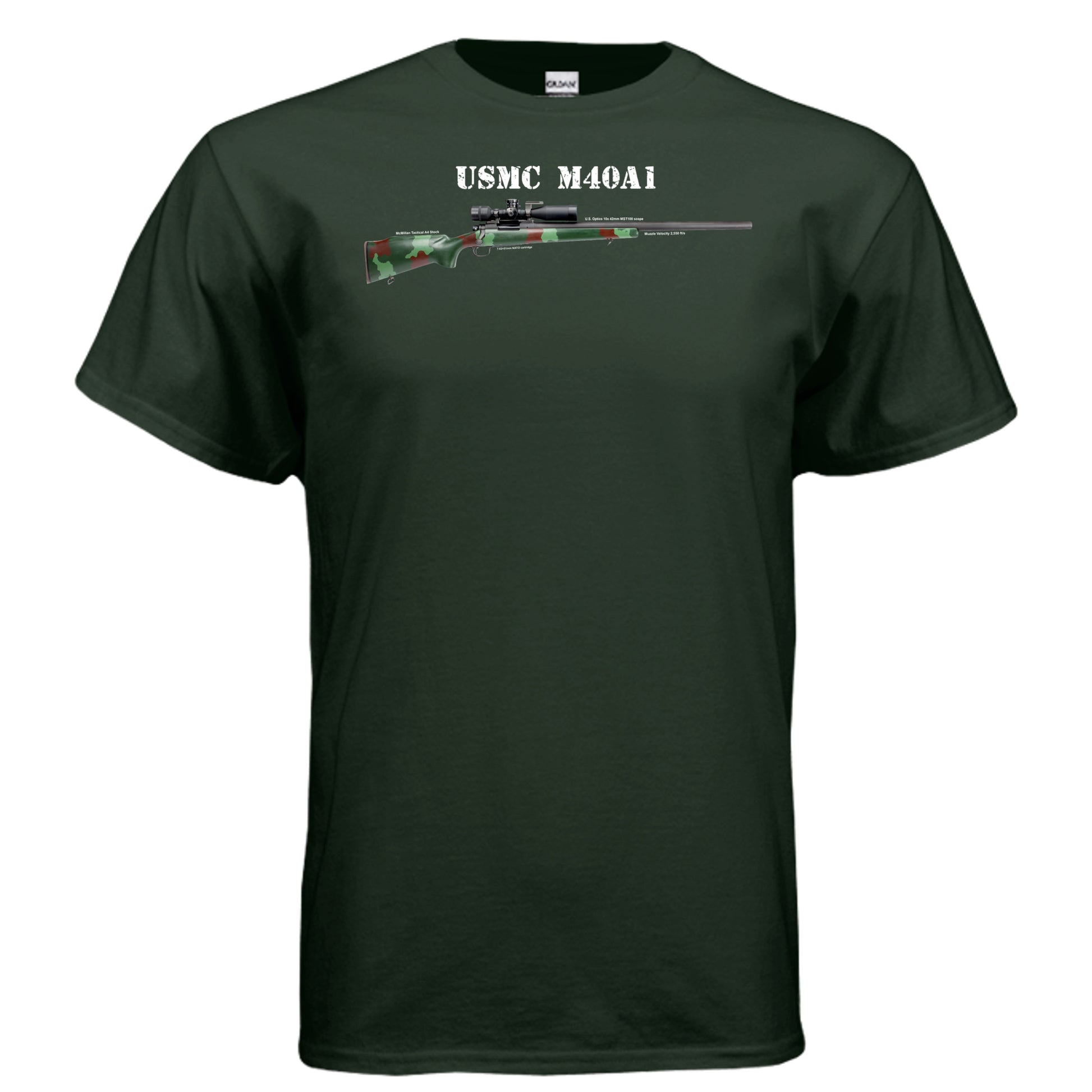 USMC M40A1 Sniper Rifle T Shirt
