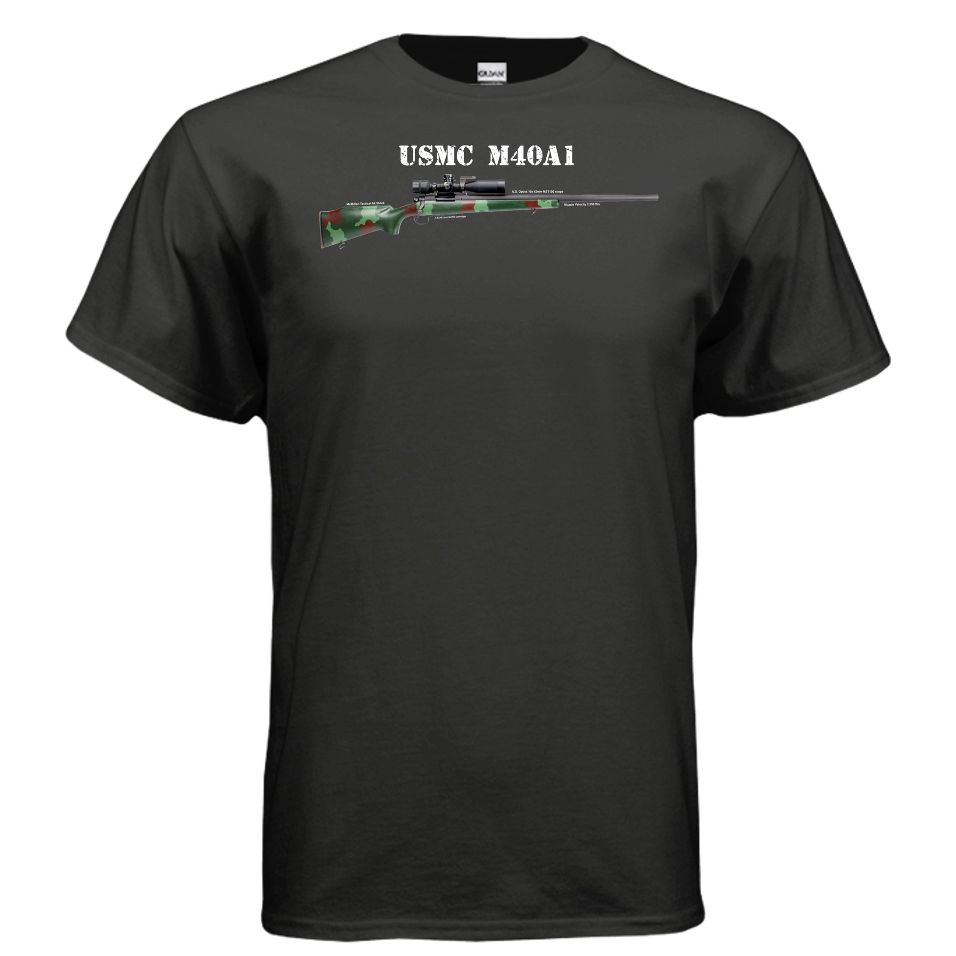 USMC M40A1 Sniper Rifle T Shirt