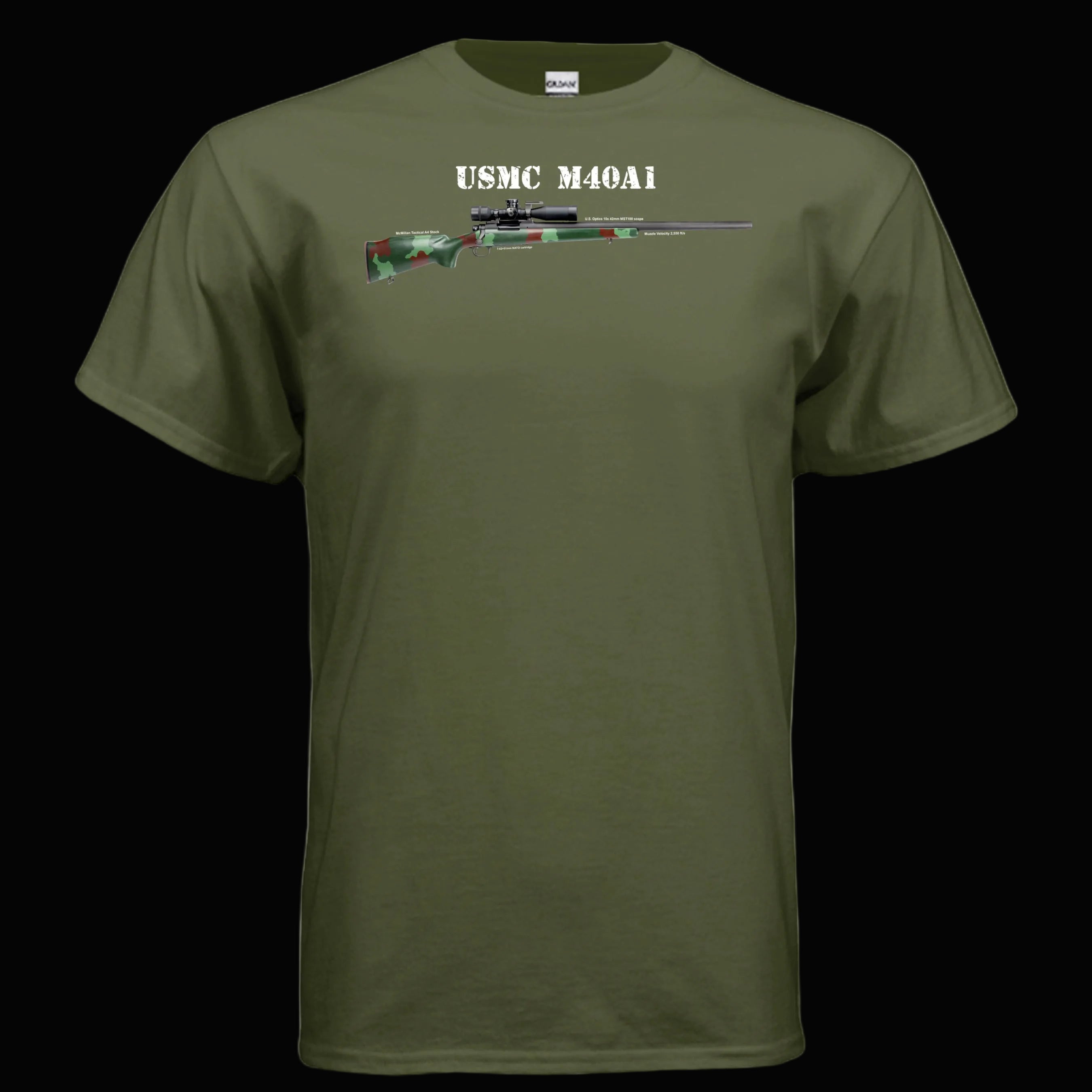 USMC M40A1 T-Shirt | Marine Scout Sniper Rifle – Redheaded Productions