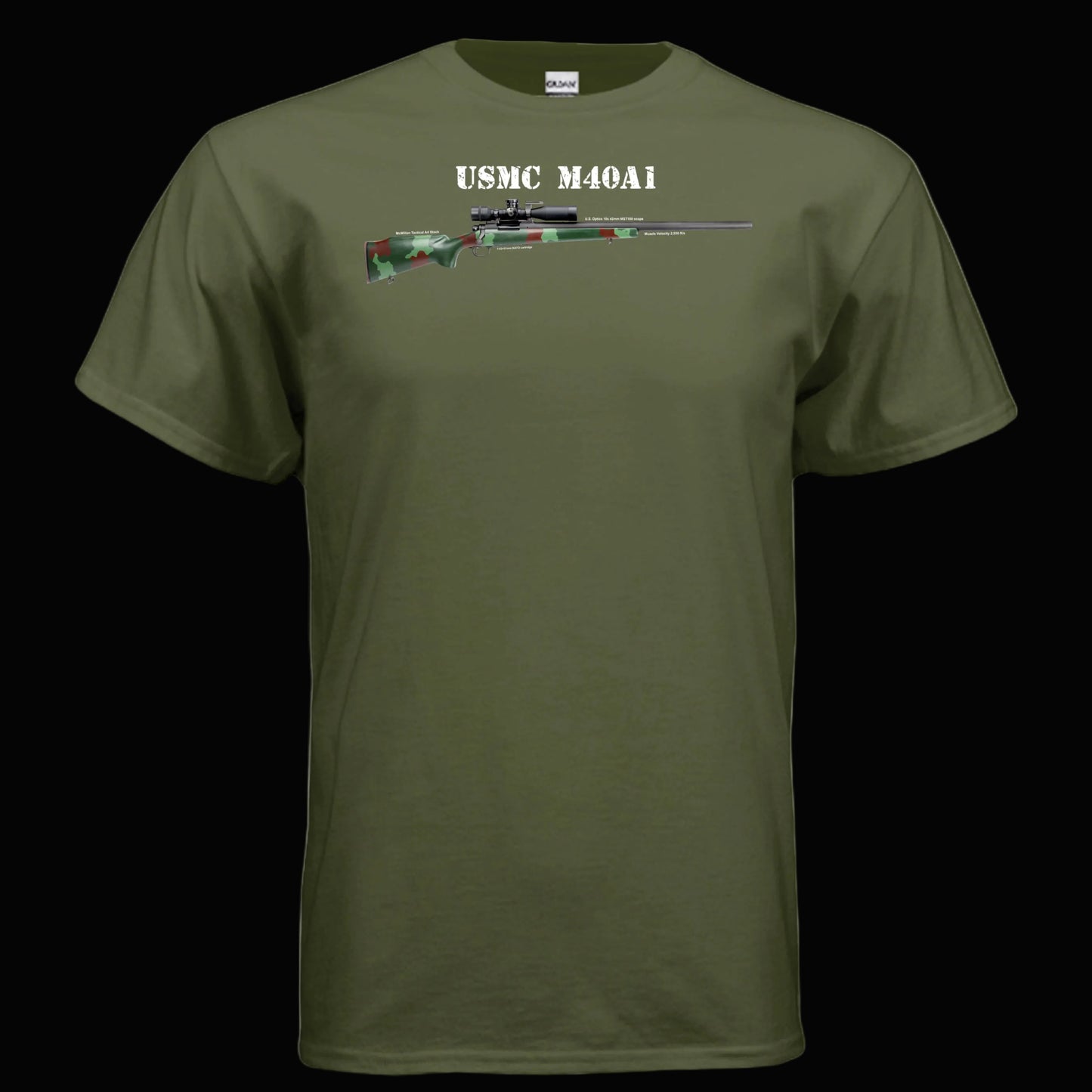 USMC M40A1 Sniper Rifle T Shirt