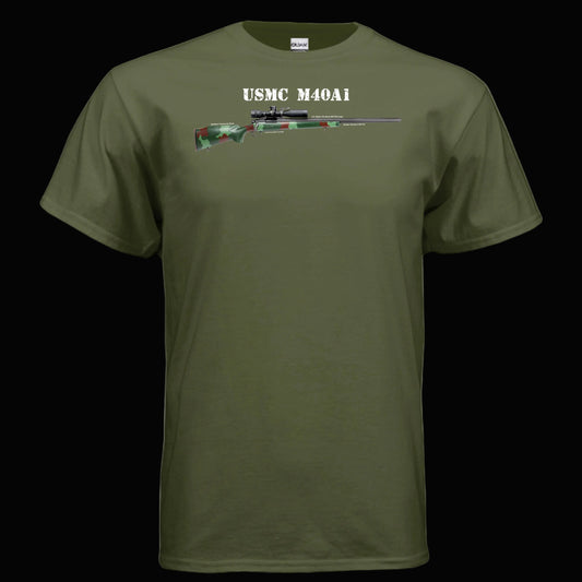 USMC M40A1 Sniper Rifle T Shirt