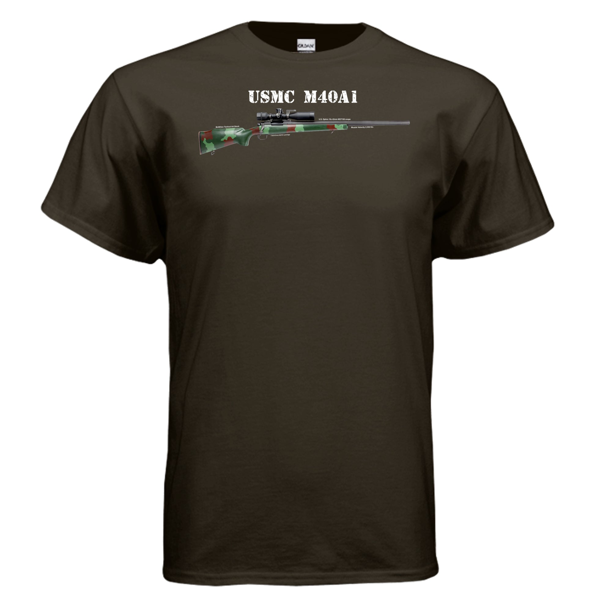 USMC M40A1 Sniper Rifle T Shirt