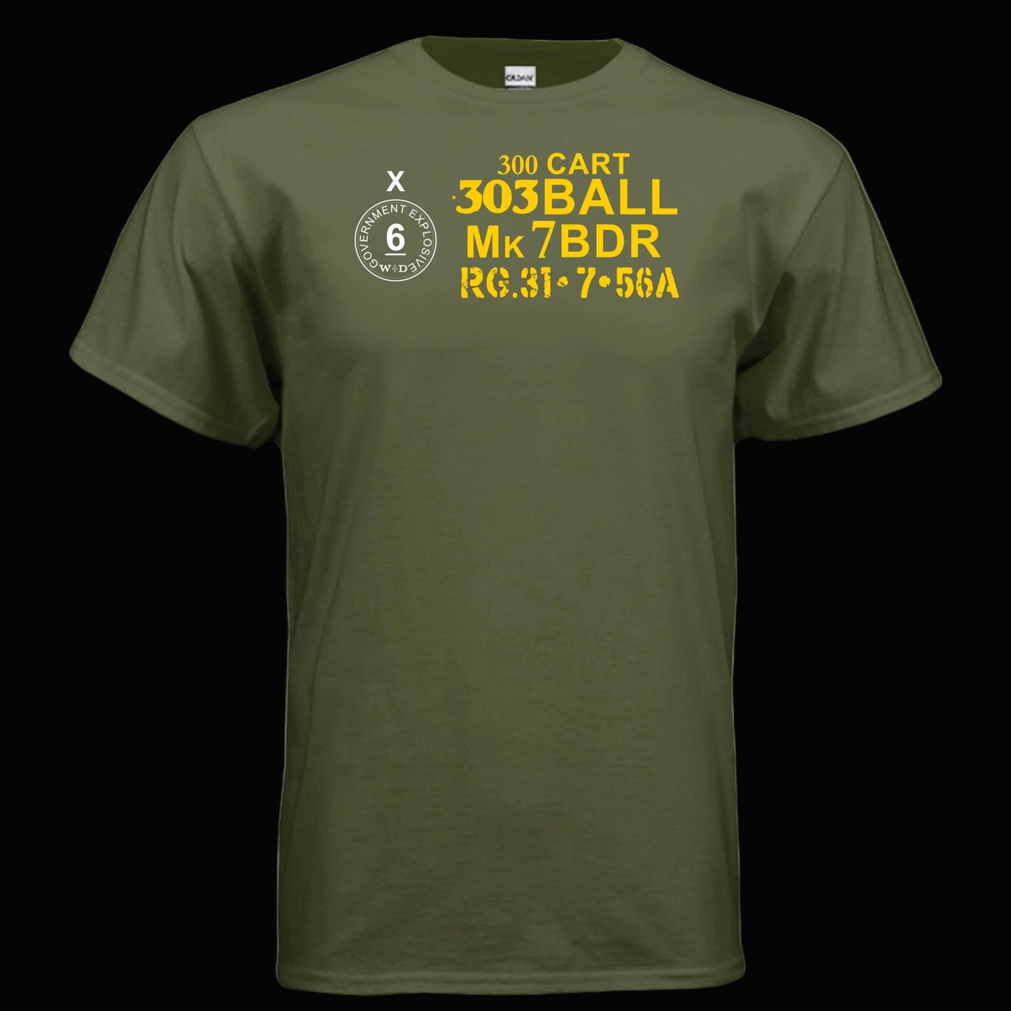 British 303 Ammo Can T Shirt Lee Enfield