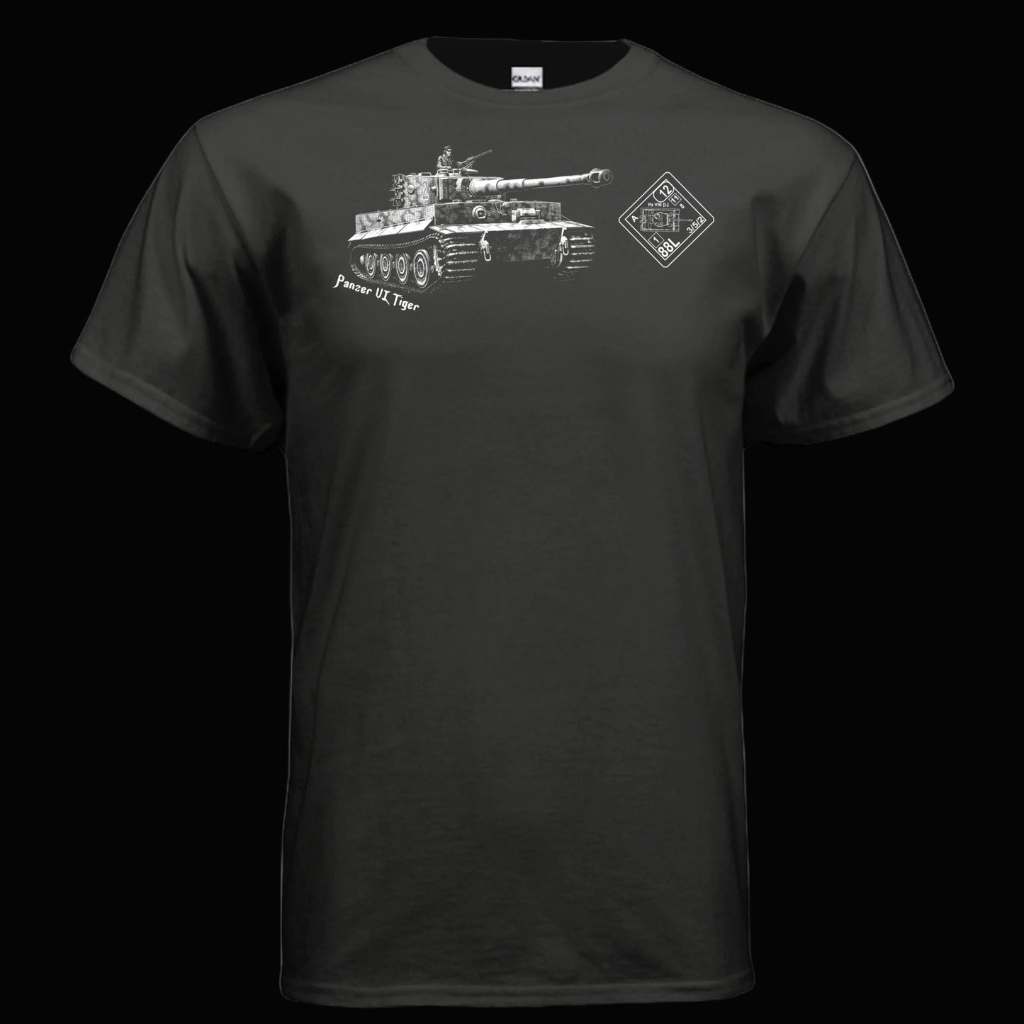 ASL Tiger Tank T Shirt for Advanced Squad Leader Gamers