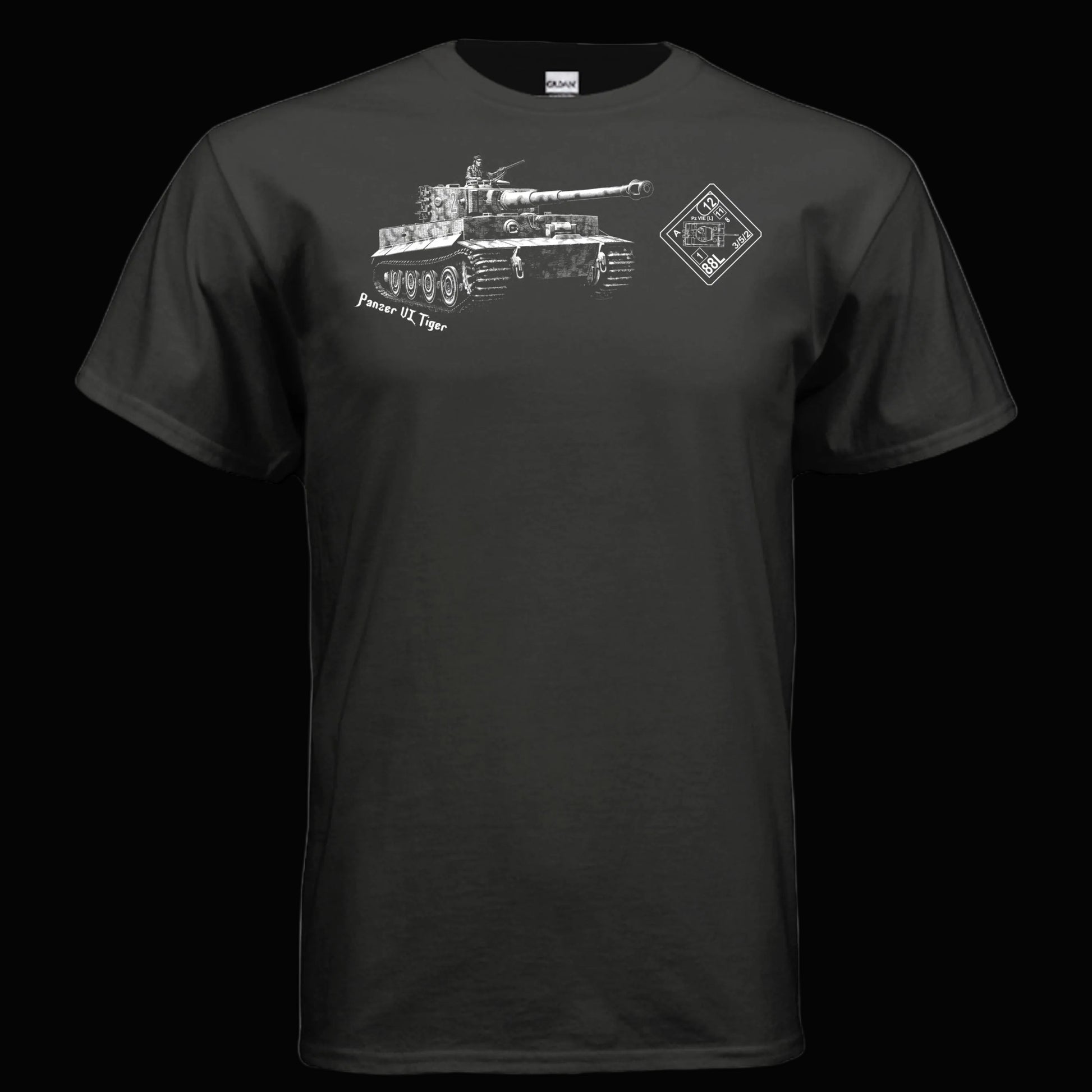 ASL Tiger Tank T Shirt for Advanced Squad Leader Gamers