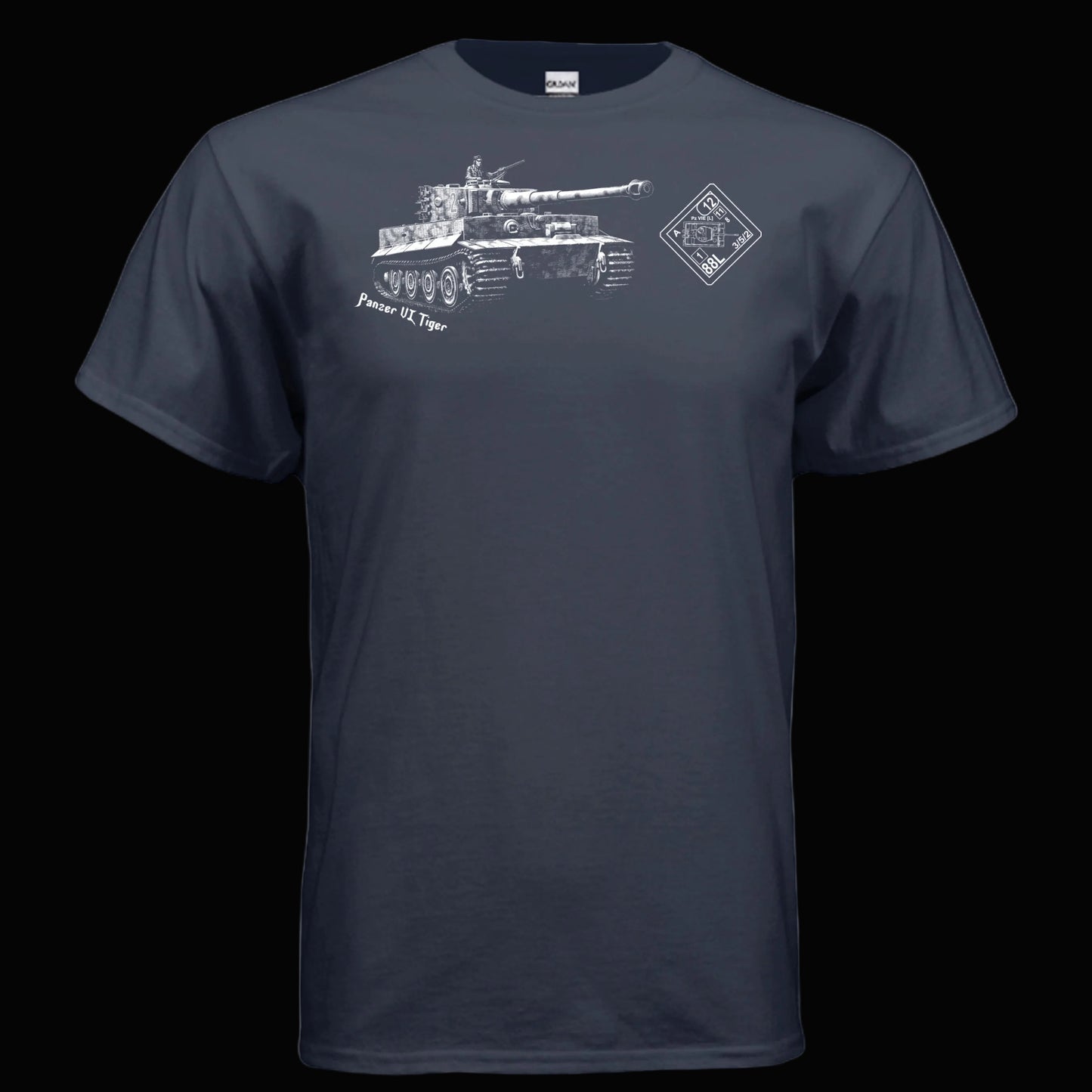 ASL Tiger Tank T Shirt for Advanced Squad Leader Gamers