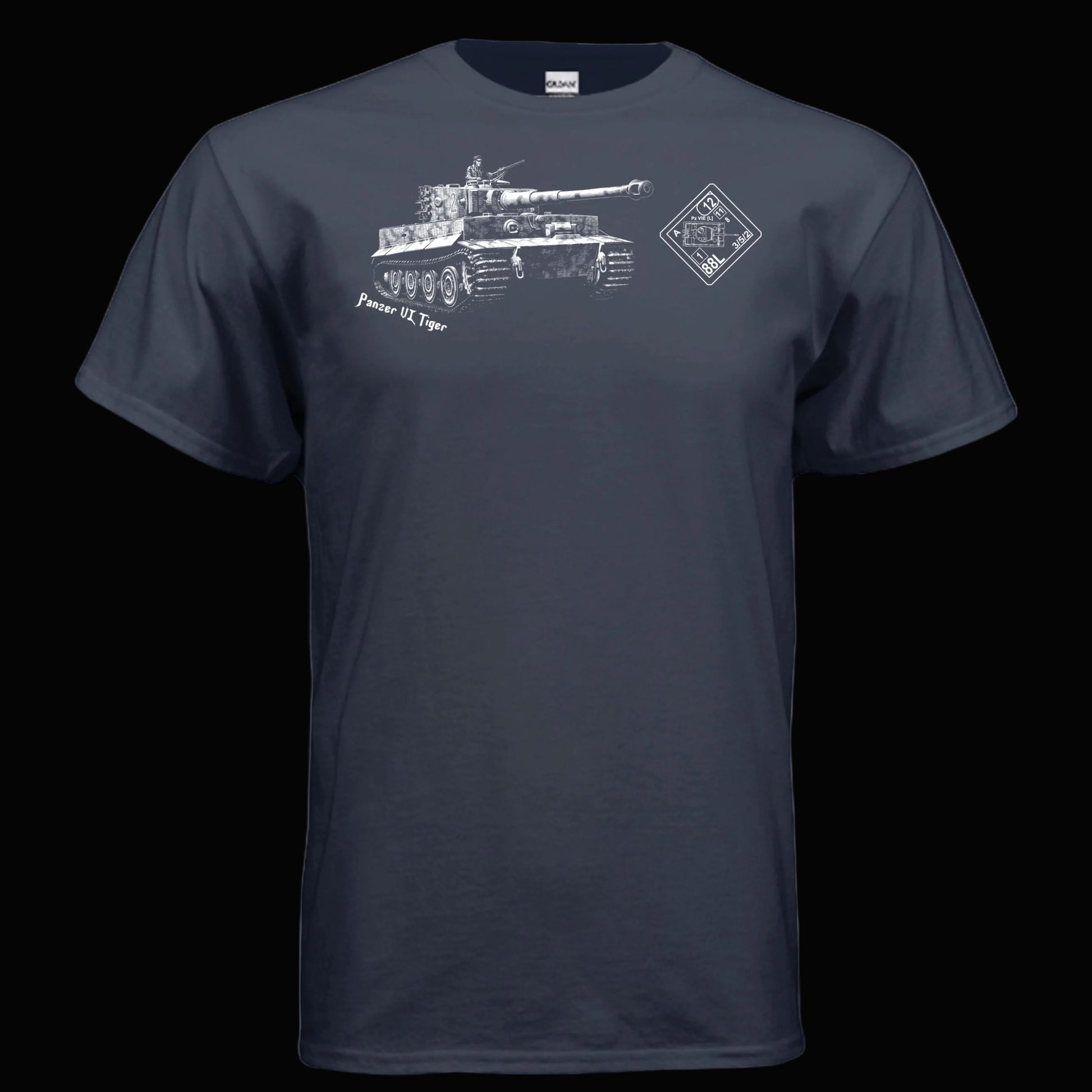ASL Tiger Tank T Shirt for Advanced Squad Leader Gamers