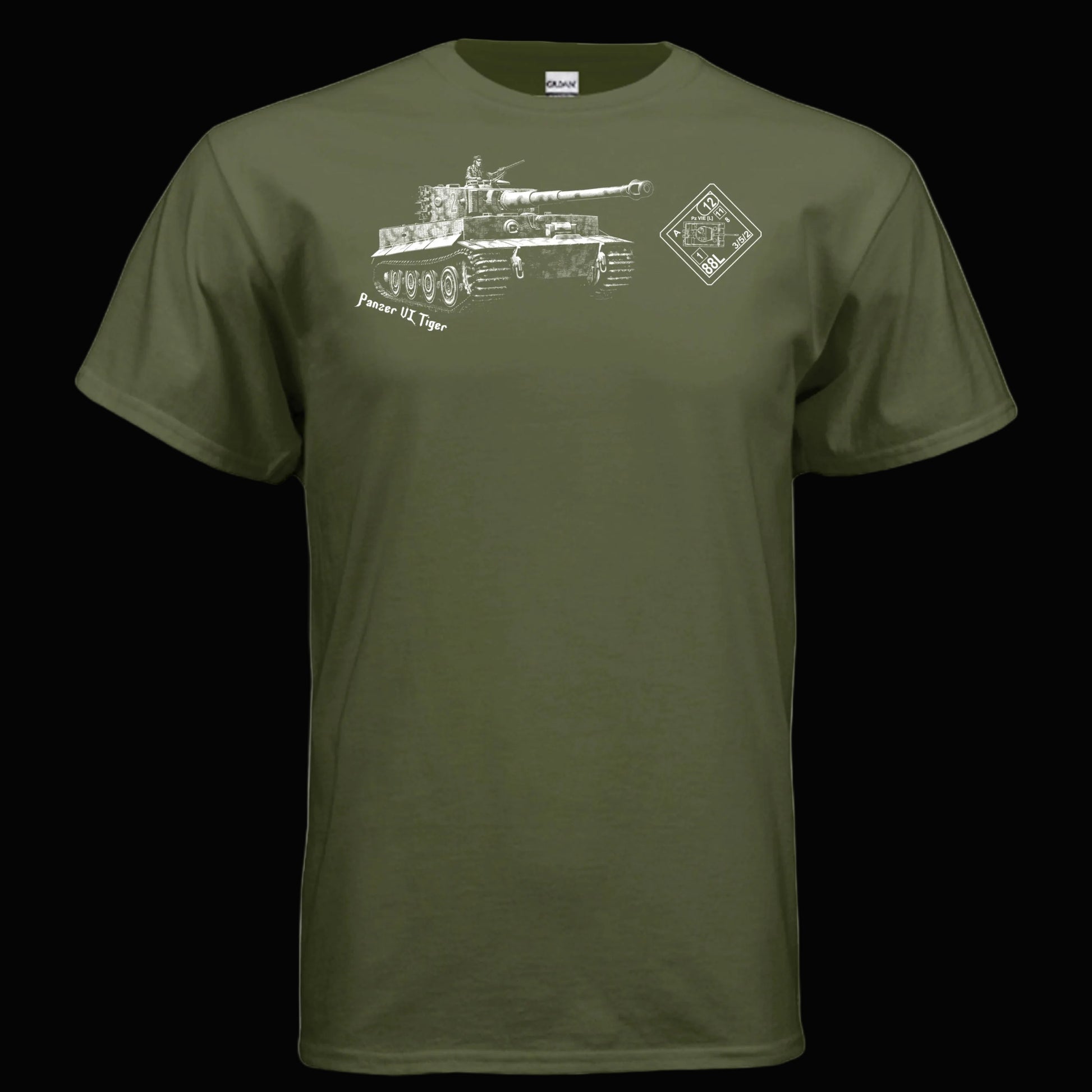 ASL Tiger Tank T Shirt for Advanced Squad Leader Gamers