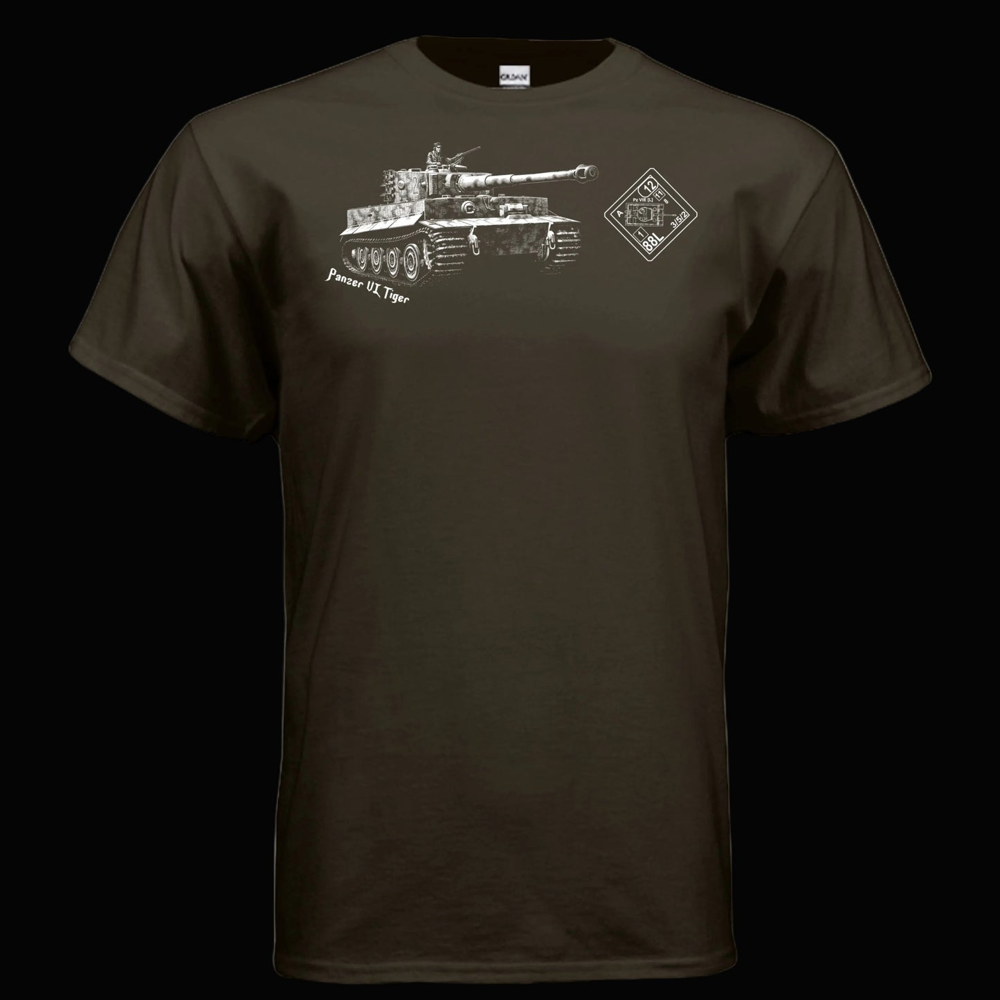 ASL Tiger Tank T Shirt for Advanced Squad Leader Gamers