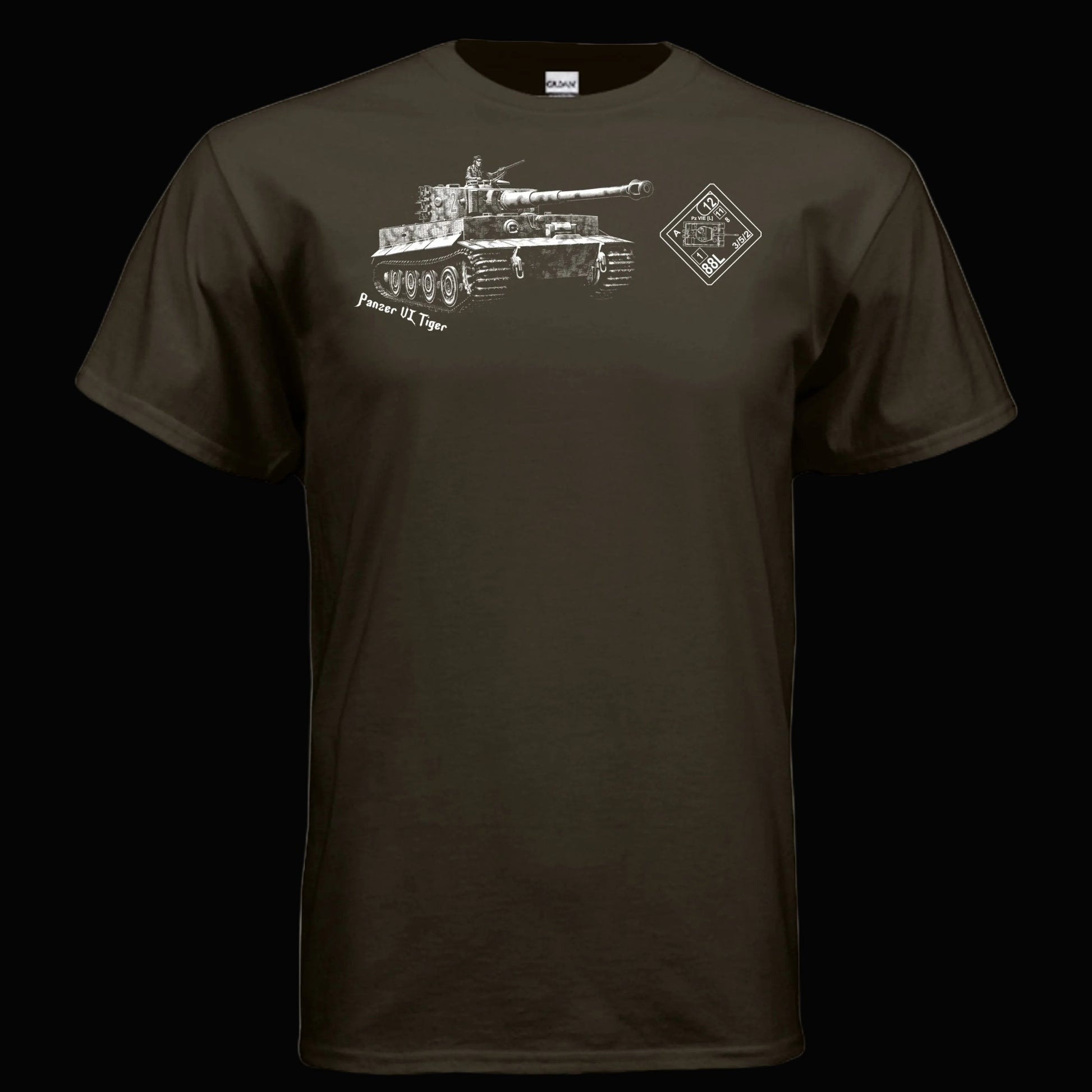 ASL Tiger Tank T Shirt for Advanced Squad Leader Gamers