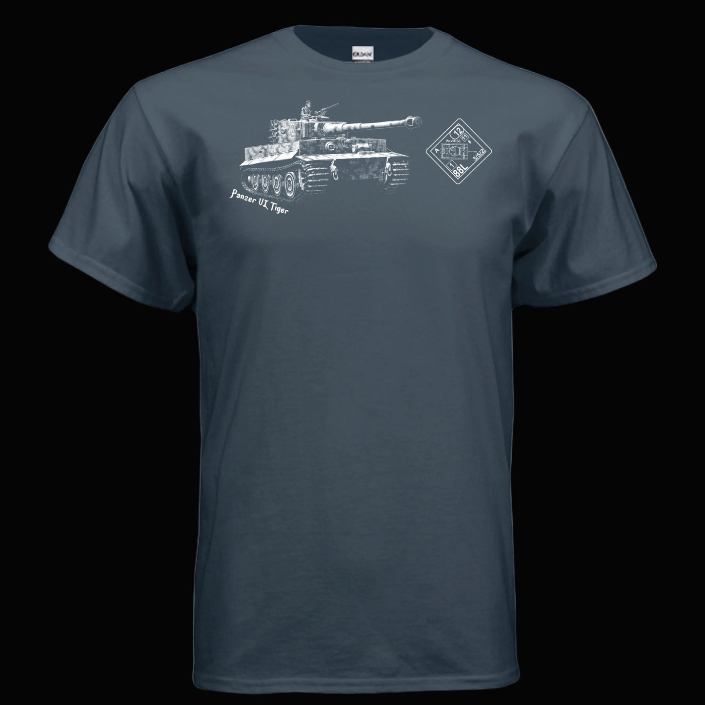 ASL Tiger Tank T Shirt for Advanced Squad Leader Gamers