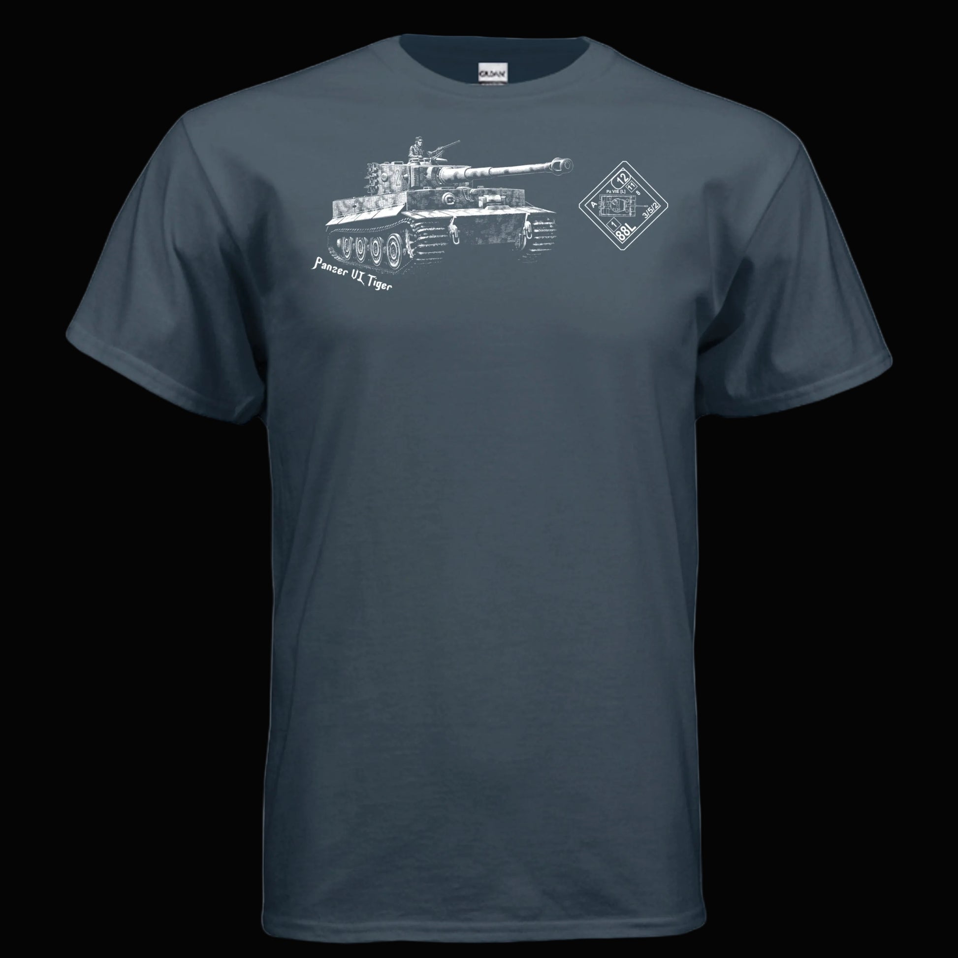 ASL Tiger Tank T Shirt for Advanced Squad Leader Gamers